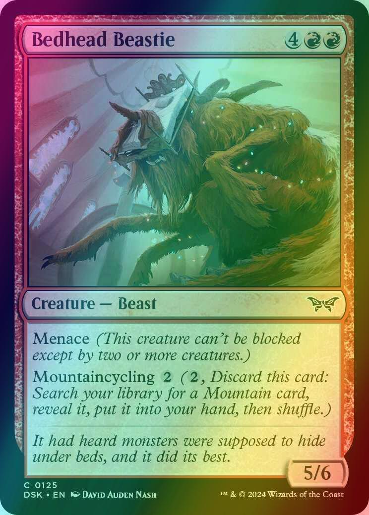Bedhead Beastie [125] [Duskmourn: House of Horror] [Foil]
