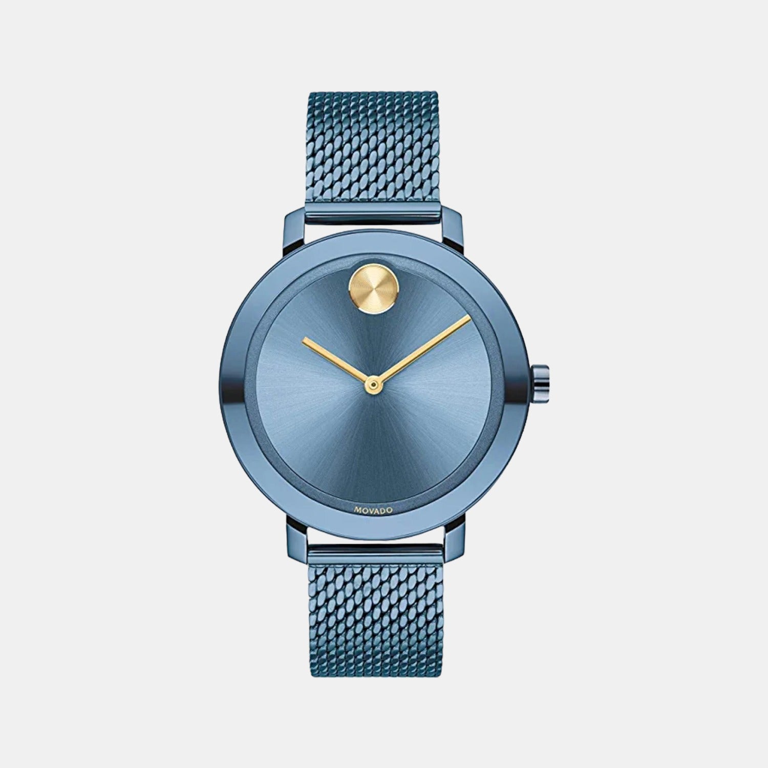 Bold Women Quartz Blue Dial Analog Stainless Steel Watch 3600675