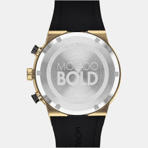 Bold Men Quartz Black Dial Analog Silicone Watch 3600712