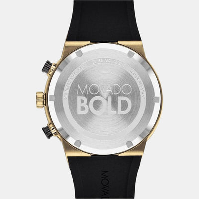 Bold Men Quartz Black Dial Analog Silicone Watch 3600712