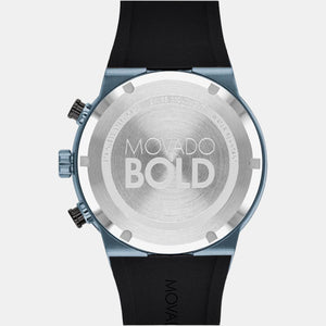 Bold Men Quartz Black Dial Analog Silicone Watch 3600713
