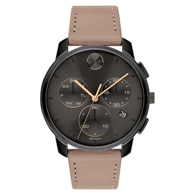 Movado Bold Thin Dark Grey Dial Men 42mm