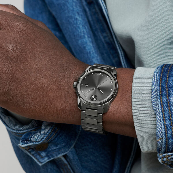 Movado Bold Verso Gunmetal Dial Men 42mm