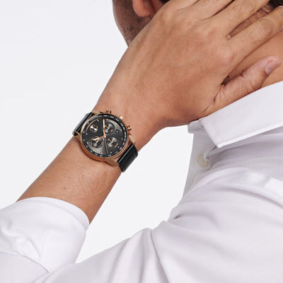 Movado Bold Verso Gunmetal Dial Men 44mm