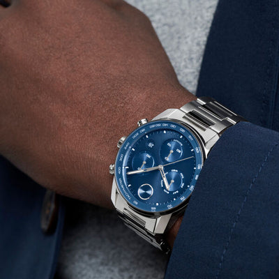 Movado Bold Verso Blue Dial Men 44mm