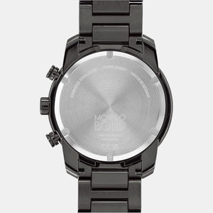 Bold Men Quartz Grey Dial Chronograph Stainless Steel Watch 3600743