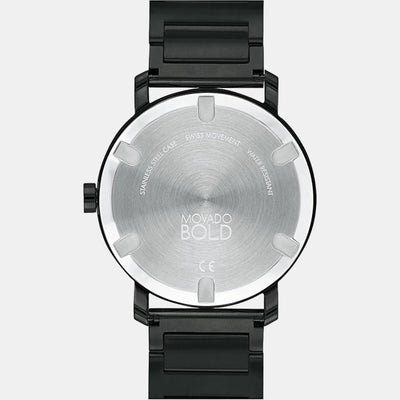 Bold Evolution Men Quartz Black Dial Analog Stainless Steel Watch 3600752
