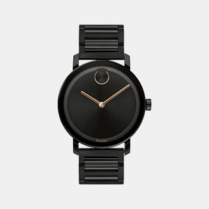 Bold Evolution Men Quartz Black Dial Analog Stainless Steel Watch 3600752