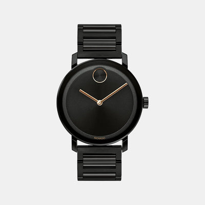 Bold Evolution Men Quartz Black Dial Analog Stainless Steel Watch 3600752