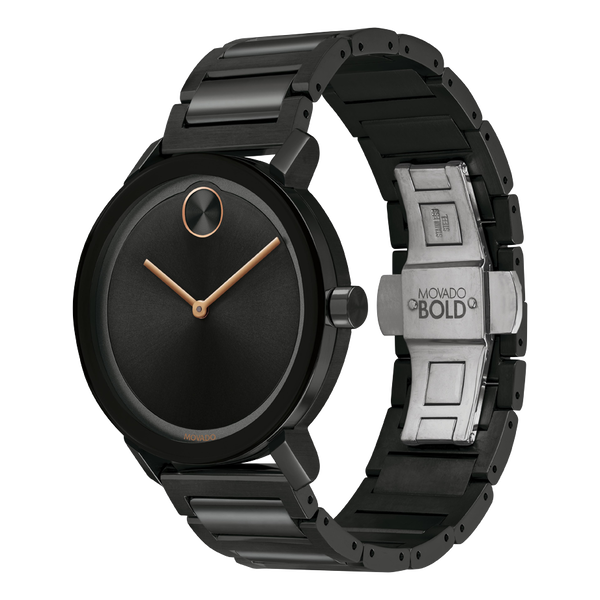 Movado Bold Evolution Black Dial Men 40mm