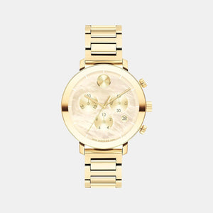 Bold Evolution Women Quartz Mother Of Pearl Dial Chronograph Stainless Steel Watch 3600788