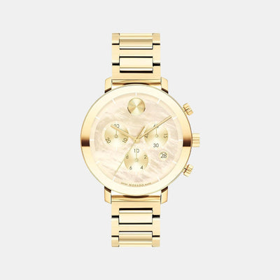 Bold Evolution Women Quartz Mother Of Pearl Dial Chronograph Stainless Steel Watch 3600788
