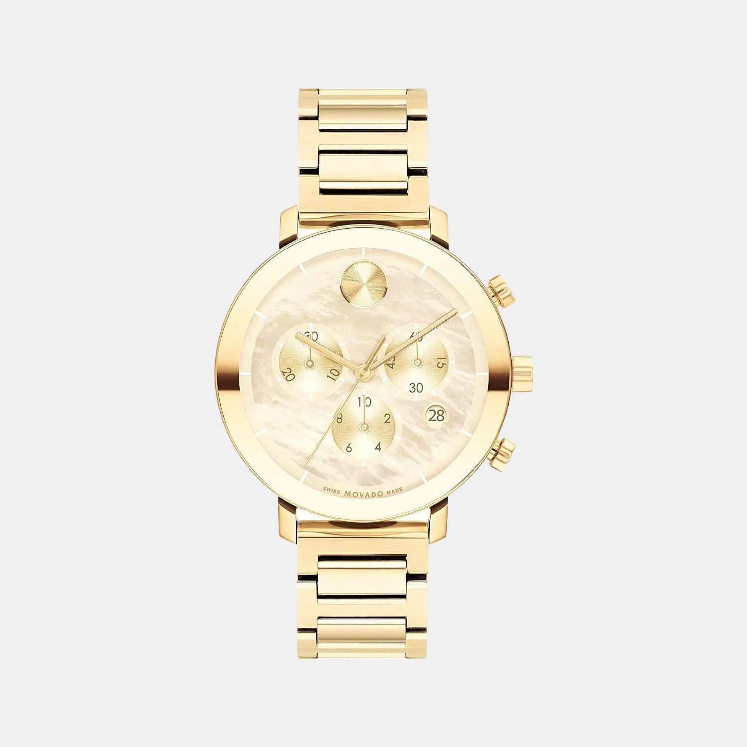 Bold Evolution Women Quartz Mother Of Pearl Dial Chronograph Stainless Steel Watch 3600788