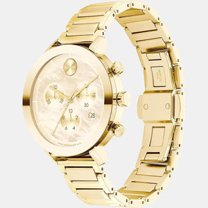 Bold Evolution Women Quartz Mother Of Pearl Dial Chronograph Stainless Steel Watch 3600788