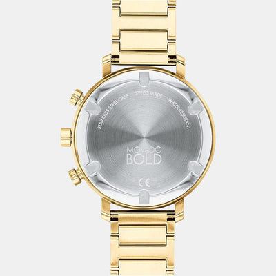Bold Evolution Women Quartz Mother Of Pearl Dial Chronograph Stainless Steel Watch 3600788