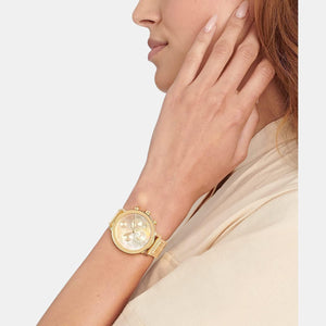 Bold Evolution Women Quartz Mother Of Pearl Dial Chronograph Stainless Steel Watch 3600788