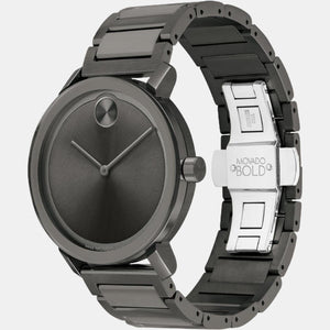 Bold Evolution Men Quartz Grey Dial Analog Stainless Steel Watch 3600796