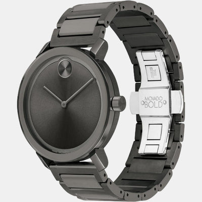 Bold Evolution Men Quartz Grey Dial Analog Stainless Steel Watch 3600796