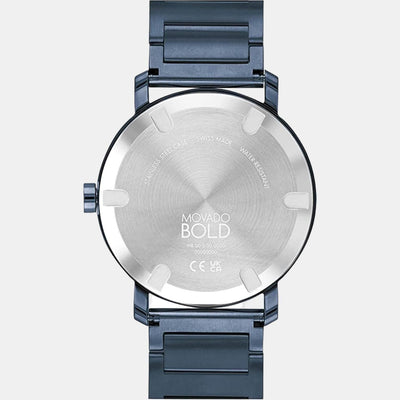 Bold Evolution Men Quartz Blue Dial Analog Stainless Steel Watch 3600797
