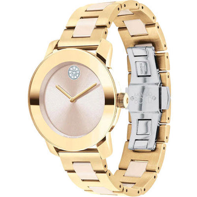 Movado Bold Iconic Metals Beige Dial Women 36mm