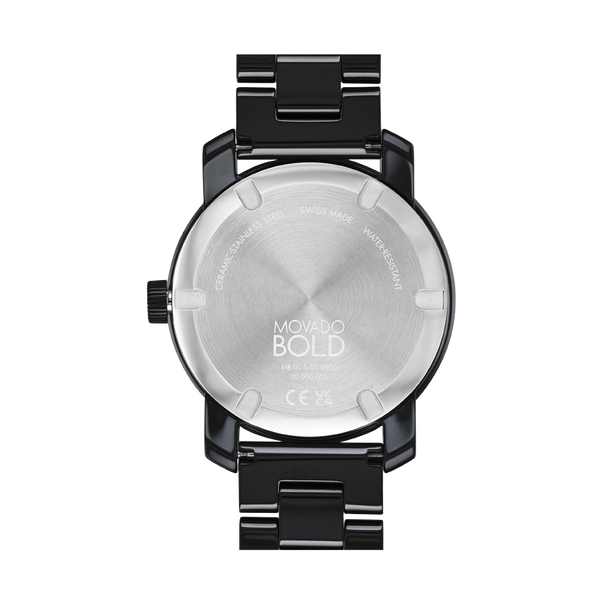 Movado Bold Iconic Metals Black Dial Women 36.3mm