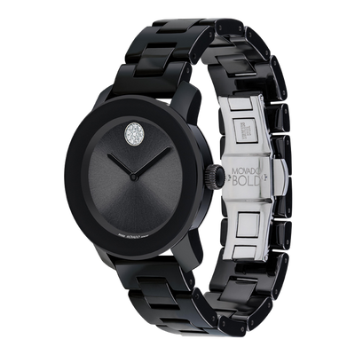 Movado Bold Iconic Metals Black Dial Women 36.3mm