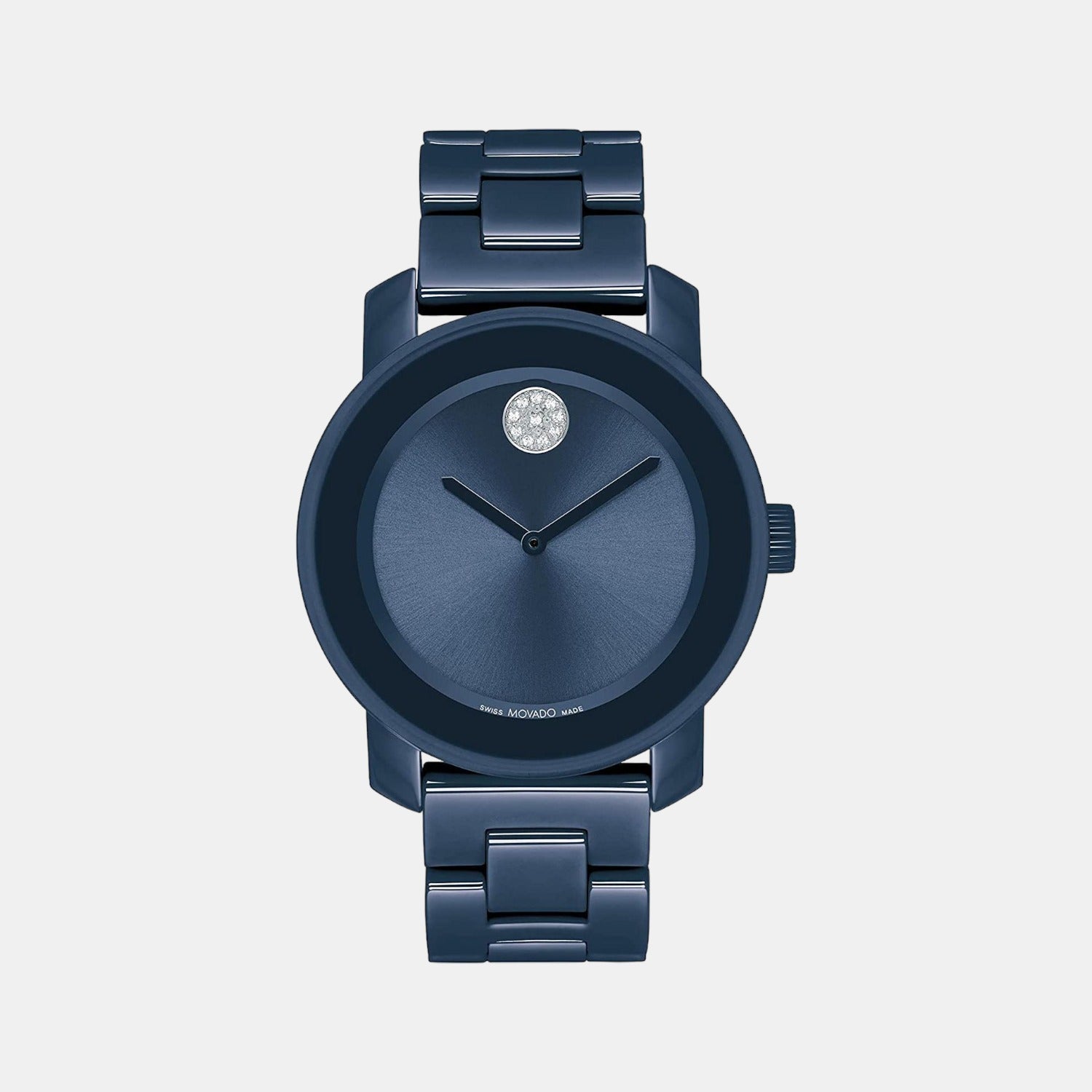 Bold Women Quartz Blue Dial Analog Stainless Steel Watch 3600805