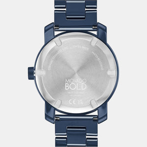 Bold Women Quartz Blue Dial Analog Stainless Steel Watch 3600805