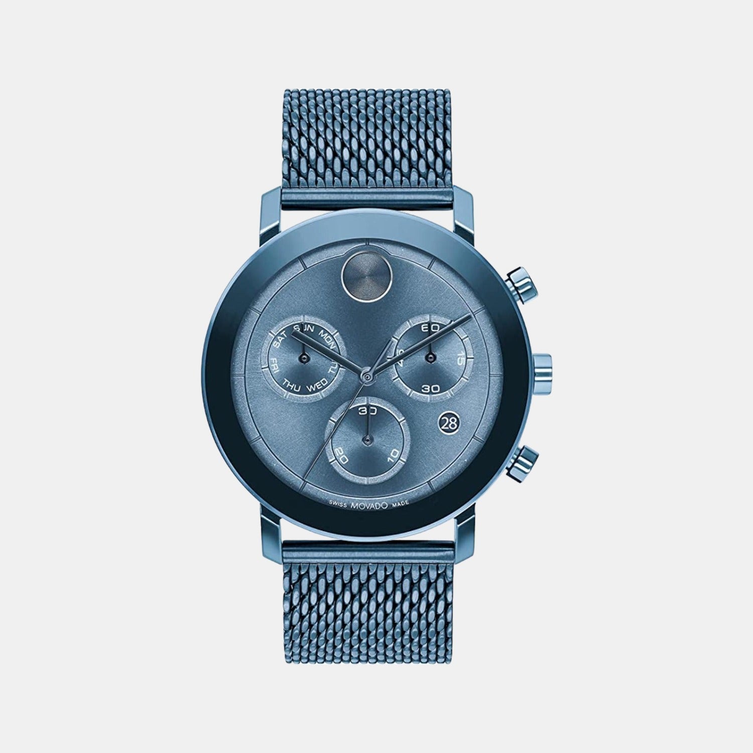 Bold Evolution Men Quartz Blue Dial Chronograph Stainless Steel Watch 3600809