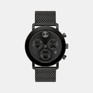 Bold Evolution Men Quartz Black Dial Chronograph Stainless Steel Watch 3600810