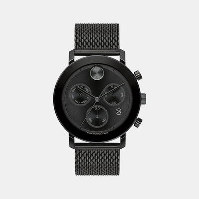 Bold Evolution Men Quartz Black Dial Chronograph Stainless Steel Watch 3600810