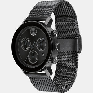 Bold Evolution Men Quartz Black Dial Chronograph Stainless Steel Watch 3600810