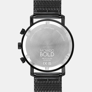 Bold Evolution Men Quartz Black Dial Chronograph Stainless Steel Watch 3600810