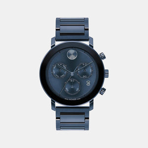 Bold Evolution Men Quartz Blue Dial Chronograph Stainless Steel Watch 3600812