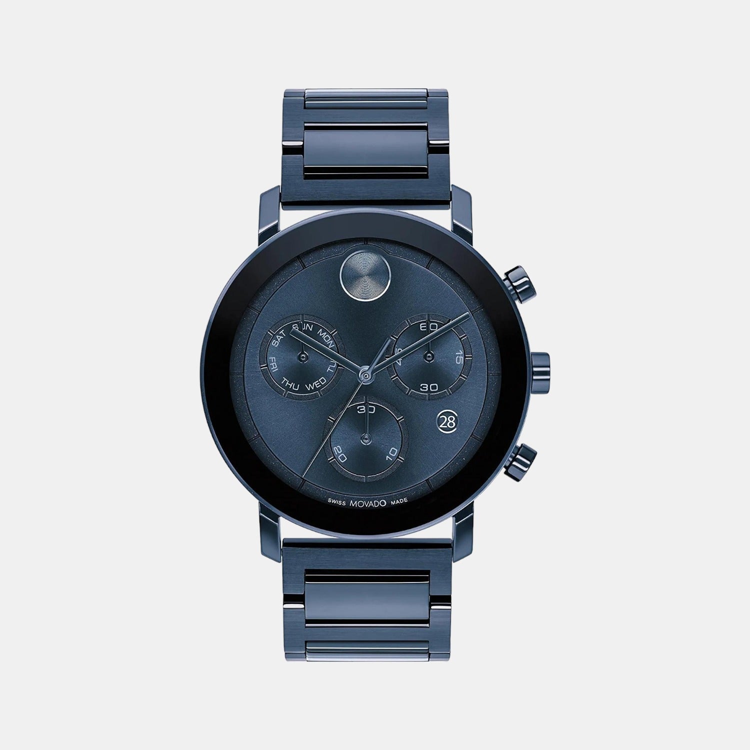 Bold Evolution Men Quartz Blue Dial Chronograph Stainless Steel Watch 3600812