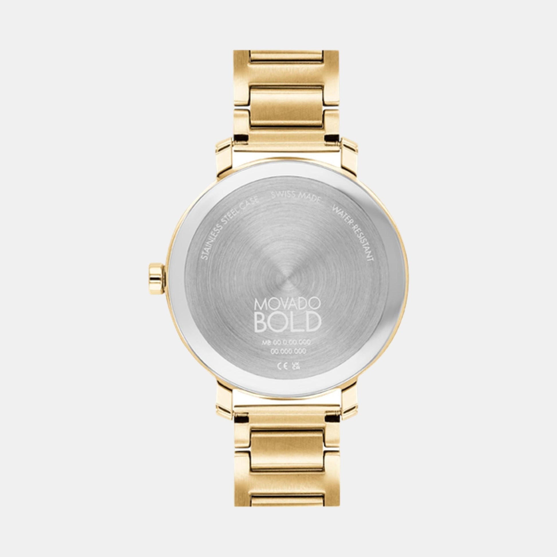 Bold Women Quartz Gold Dial Analog Stainless Steel Watch 3600822