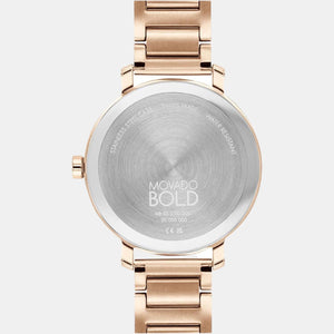 Bold Evolution Women Quartz Rose Gold Dial Analog Stainless Steel Watch 3600824