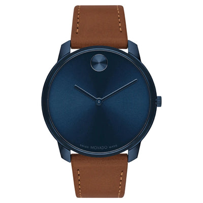 Movado Bold Thin Blue Dial Men 42mm
