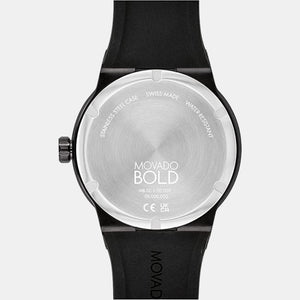 Bold Fusion Men Quartz Black Dial Analog Stainless Steel Watch 3600849
