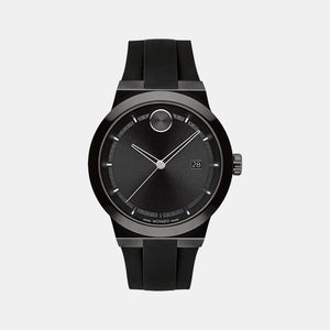 Bold Fusion Men Quartz Black Dial Analog Stainless Steel Watch 3600849