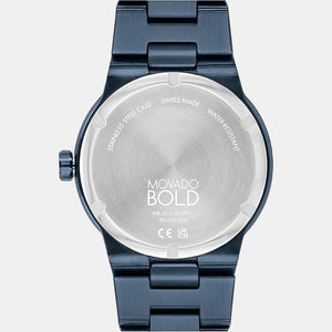 Bold Fusion Men Quartz Blue Dial Analog Stainless Steel Watch 3600852