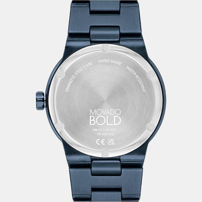 Bold Fusion Men Quartz Blue Dial Analog Stainless Steel Watch 3600852