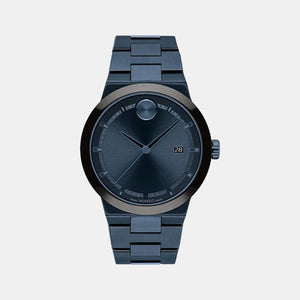 Bold Fusion Men Quartz Blue Dial Analog Stainless Steel Watch 3600852