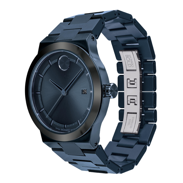 Movado Bold Fusion Blue Dial Men 42.3mm