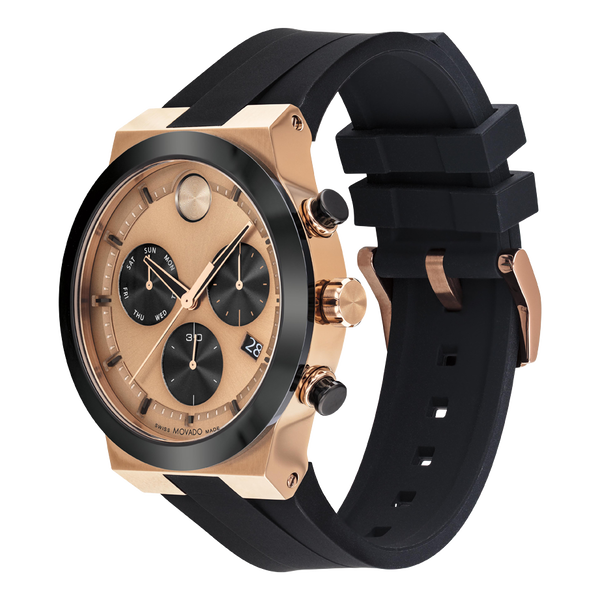 Movado Bold Fusion Rose Gold Dial Men 44.5mm
