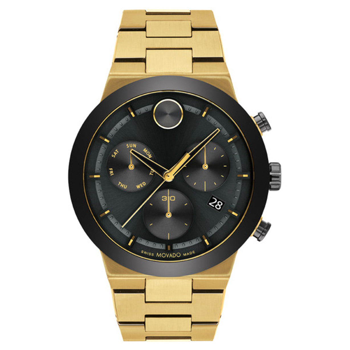 Movado Bold Fusion Black Dial Men 44.5mm