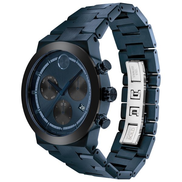 Movado Bold Fusion Blue Dial Men 44.5mm