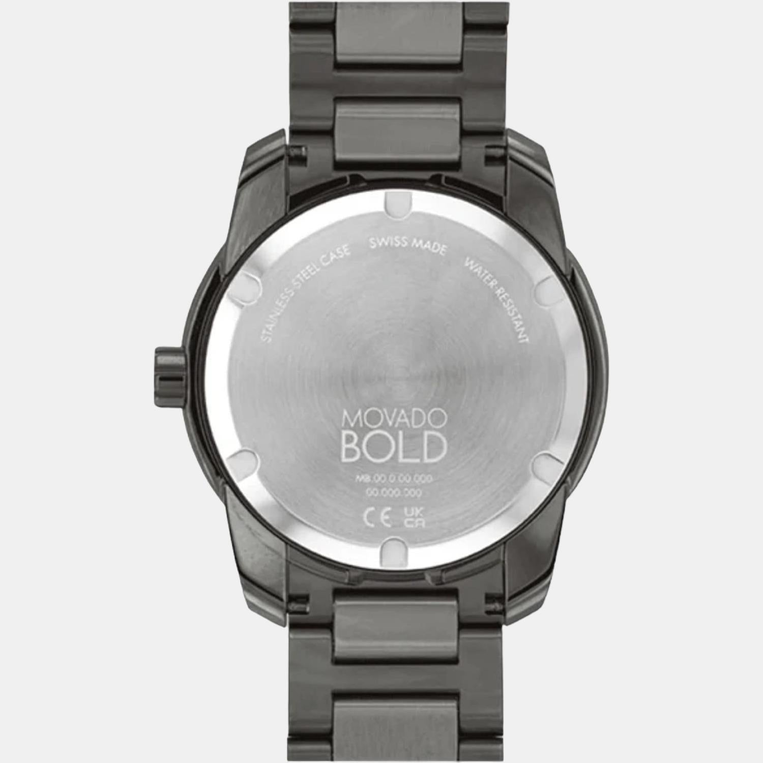 Bold Verso Men Quartz Grey Dial Analog Stainless Steel Watch 3600860