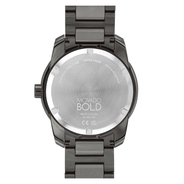 Movado Bold Verso Gunmetal Dial Men 42mm