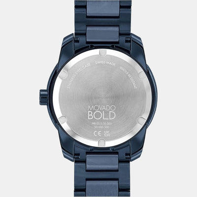 Bold Verso Men Quartz Blue Dial Analog Stainless Steel Watch 3600862